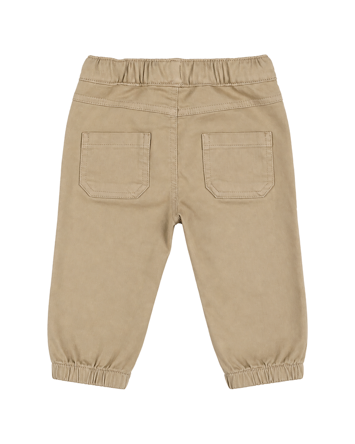 Boys Beige Chino Joggers