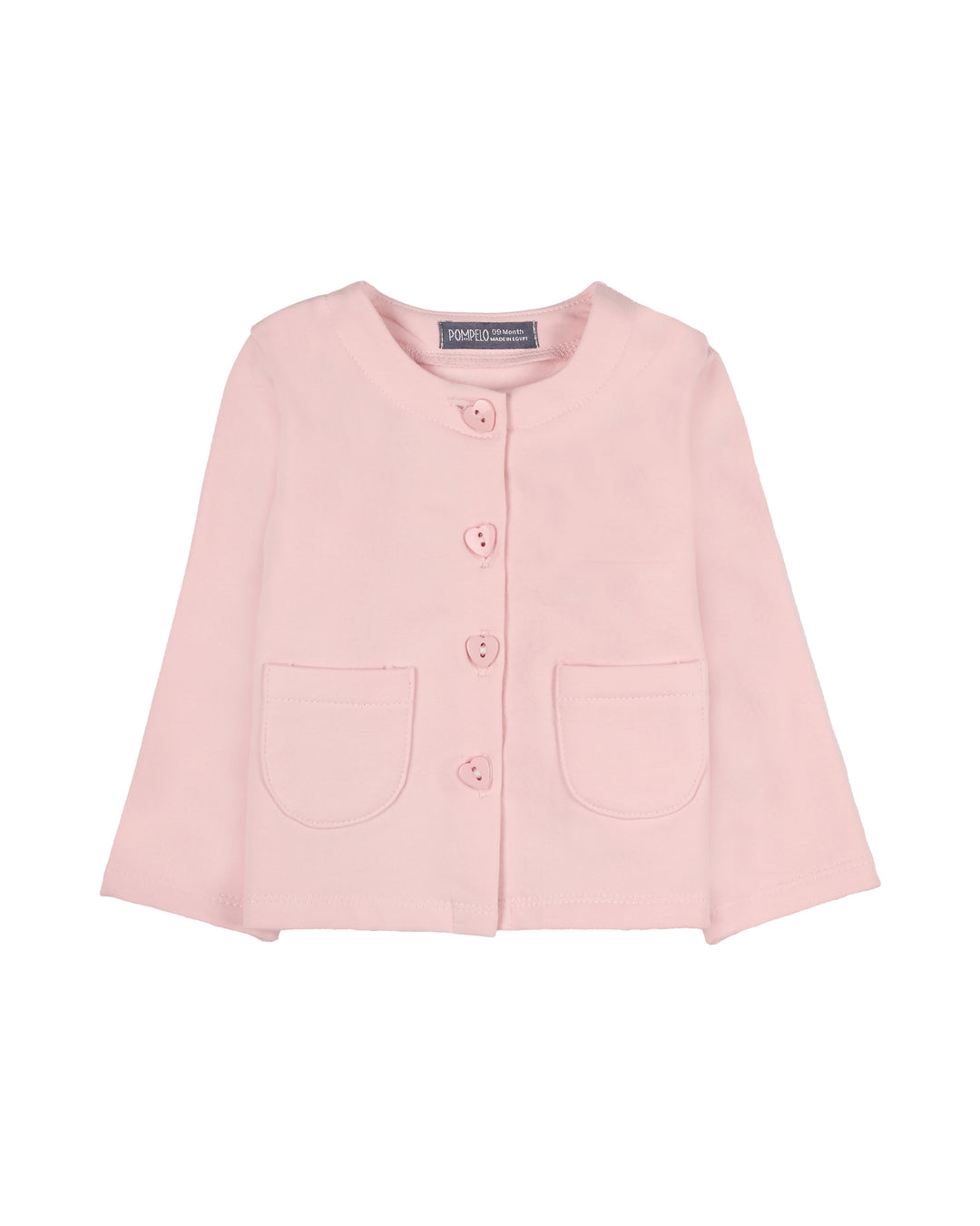 Girls Heart Button Cardigan