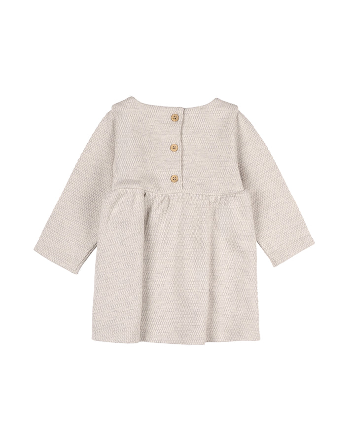 Girls Textured Bow Dress