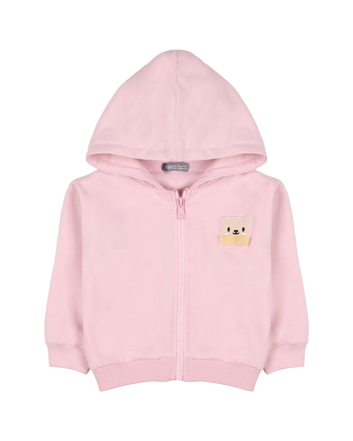 Soft Pink Zip-Up Hoodie for Kids