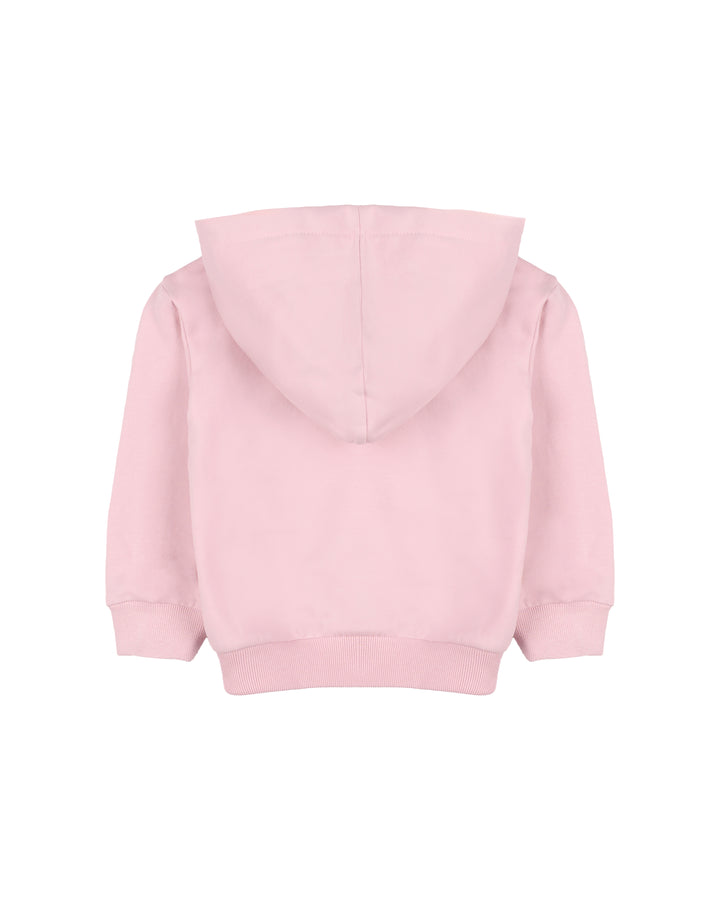 Soft Pink Zip-Up Hoodie for Kids