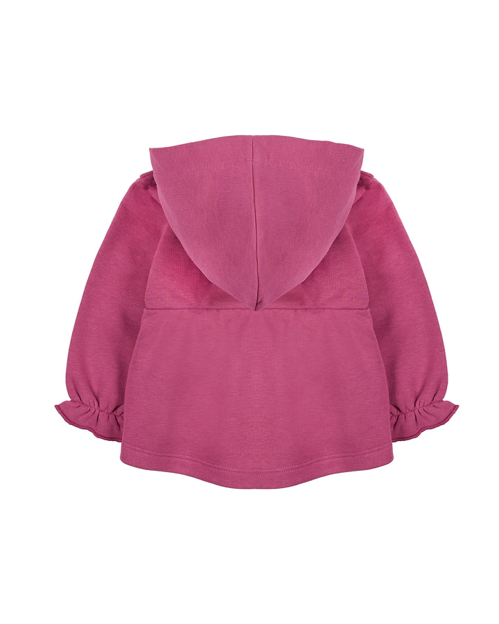 Ruffle Zip-Up Hoodie