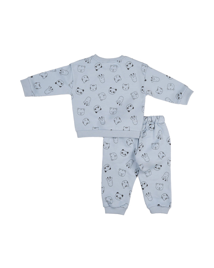 Baby Animal Print Sweatshirt and Joggers Set
