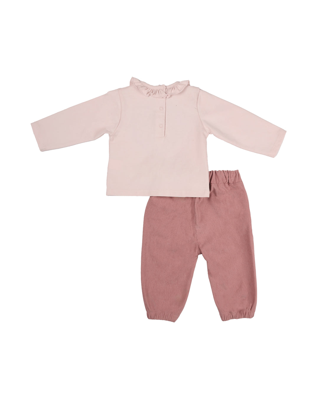 Girls Floral Heart Top and Pants Set