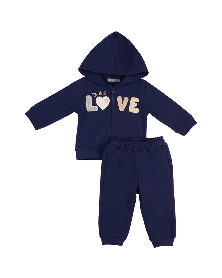Girls Love Printed Zip Hoodie