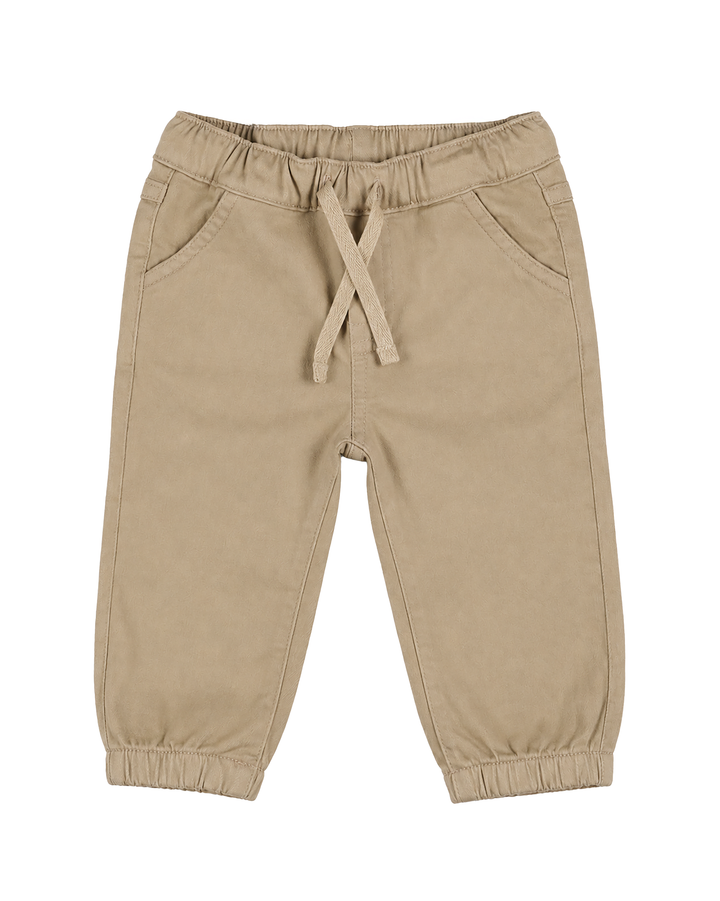 Boys Beige Chino Joggers