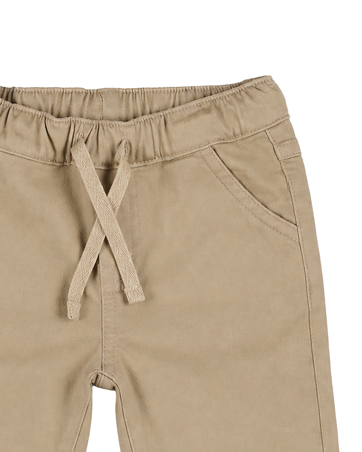 Boys Beige Chino Joggers
