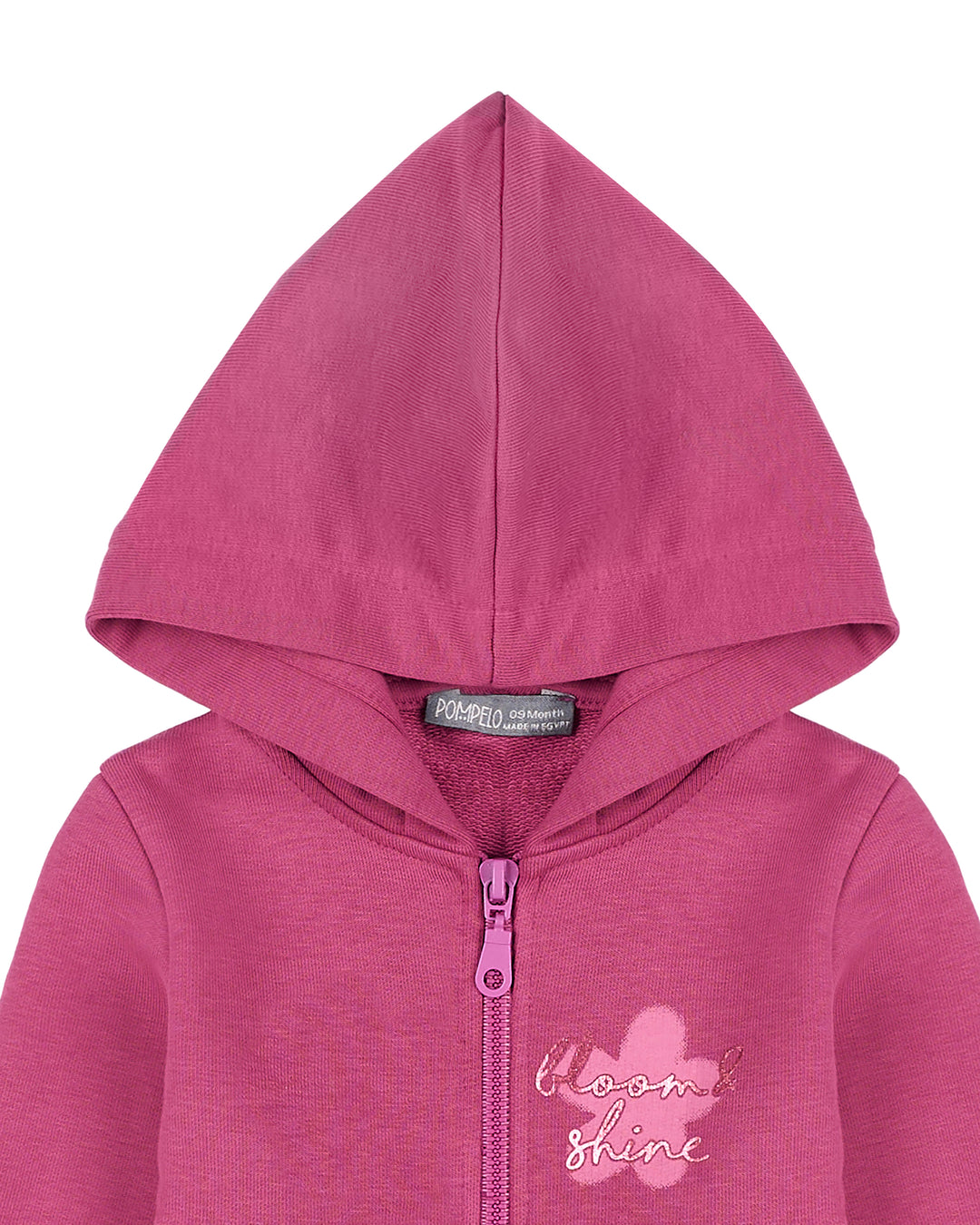 Ruffle Zip-Up Hoodie