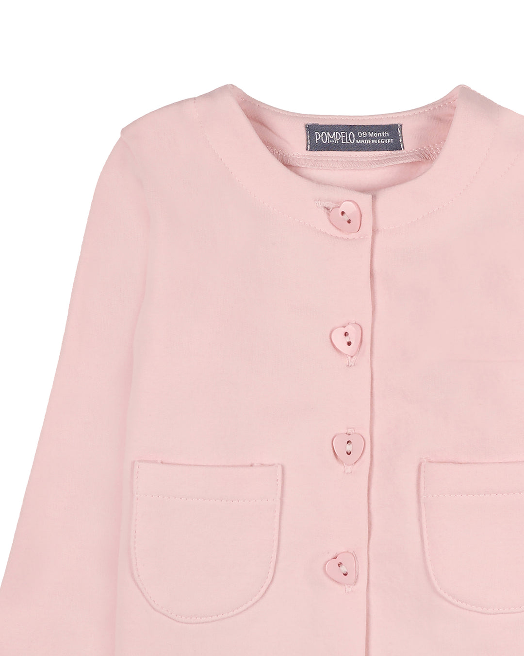 Girls Heart Button Cardigan