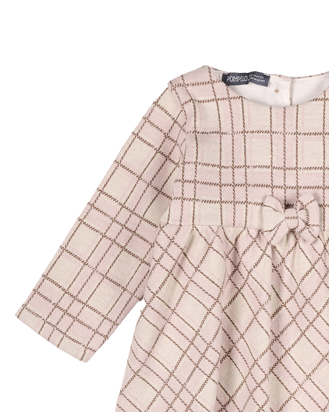 Girls Plaid Bow Dress