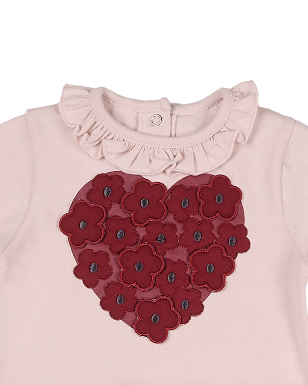 Girls Floral Heart Top and Pants Set