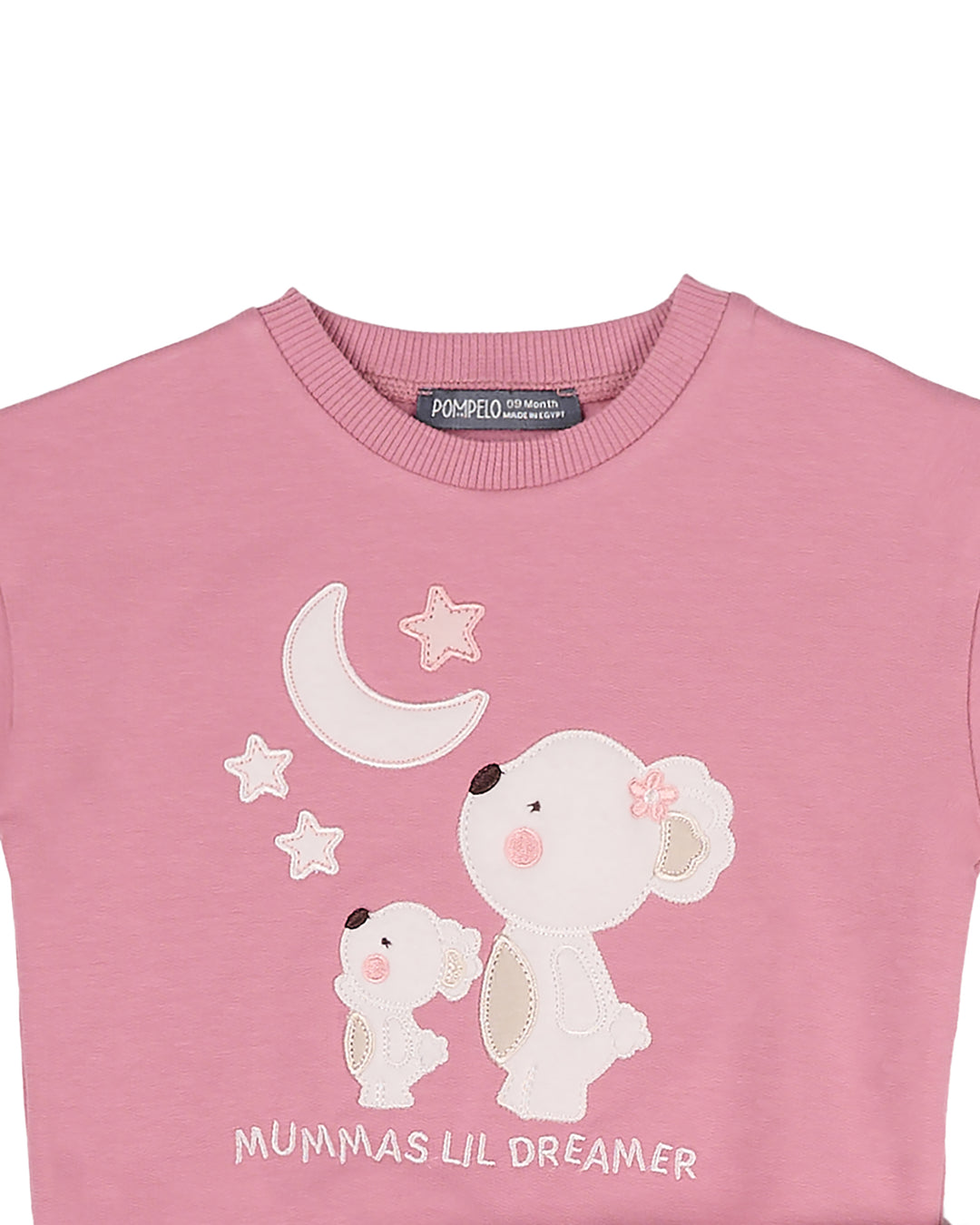 Girls Bear Graphic Sweatshirt and Joggers Set