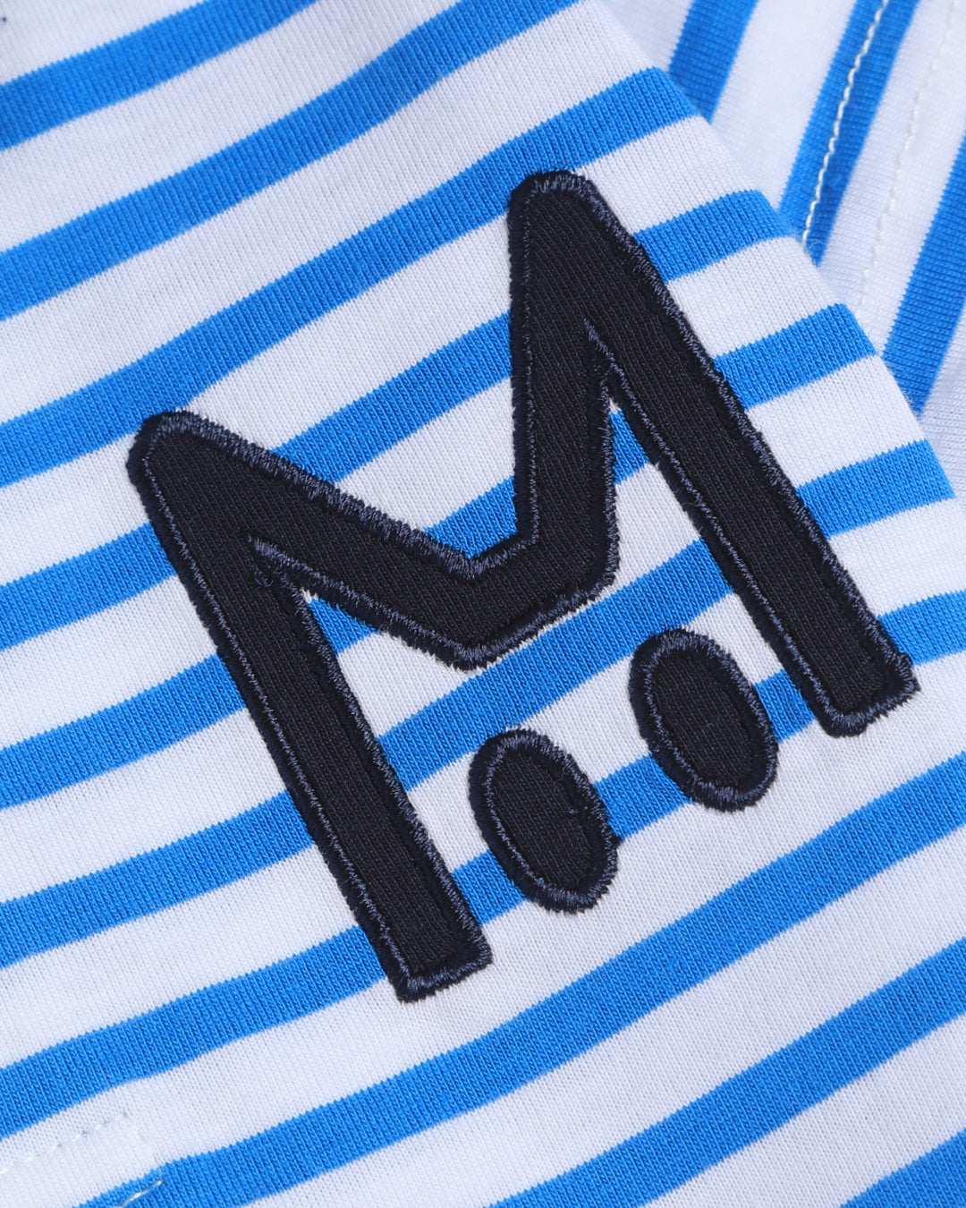 Graphic striped poloshirt