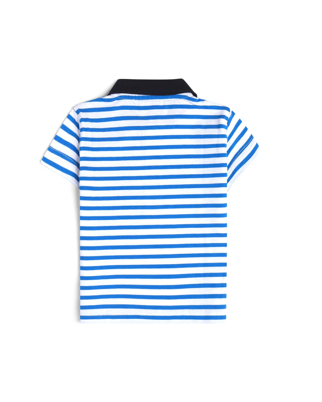 Graphic striped poloshirt