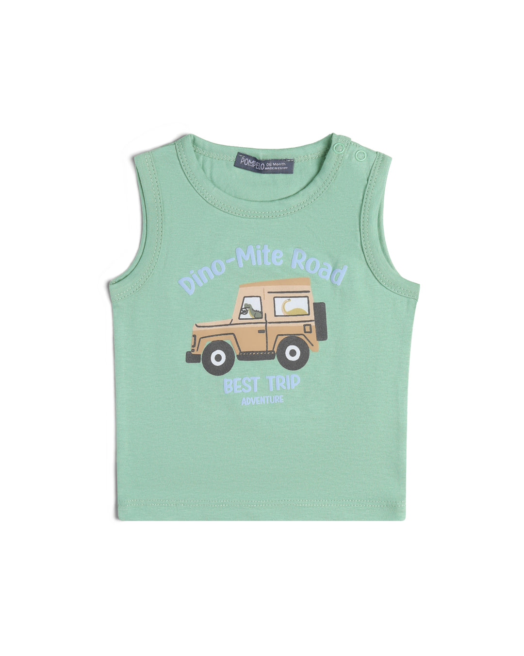 Graphic sleeveless t-shirt