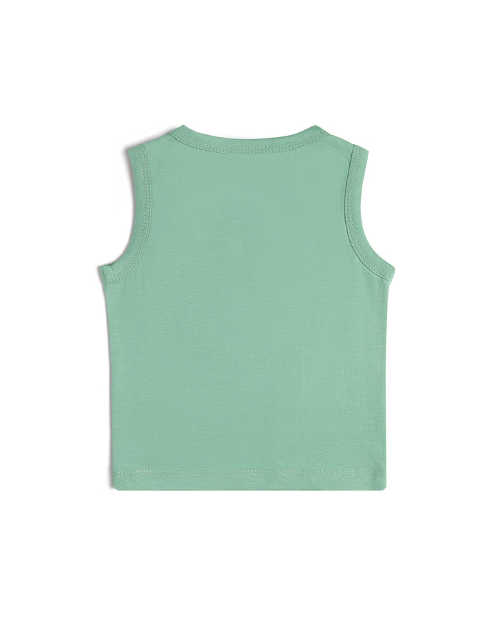 Graphic sleeveless t-shirt