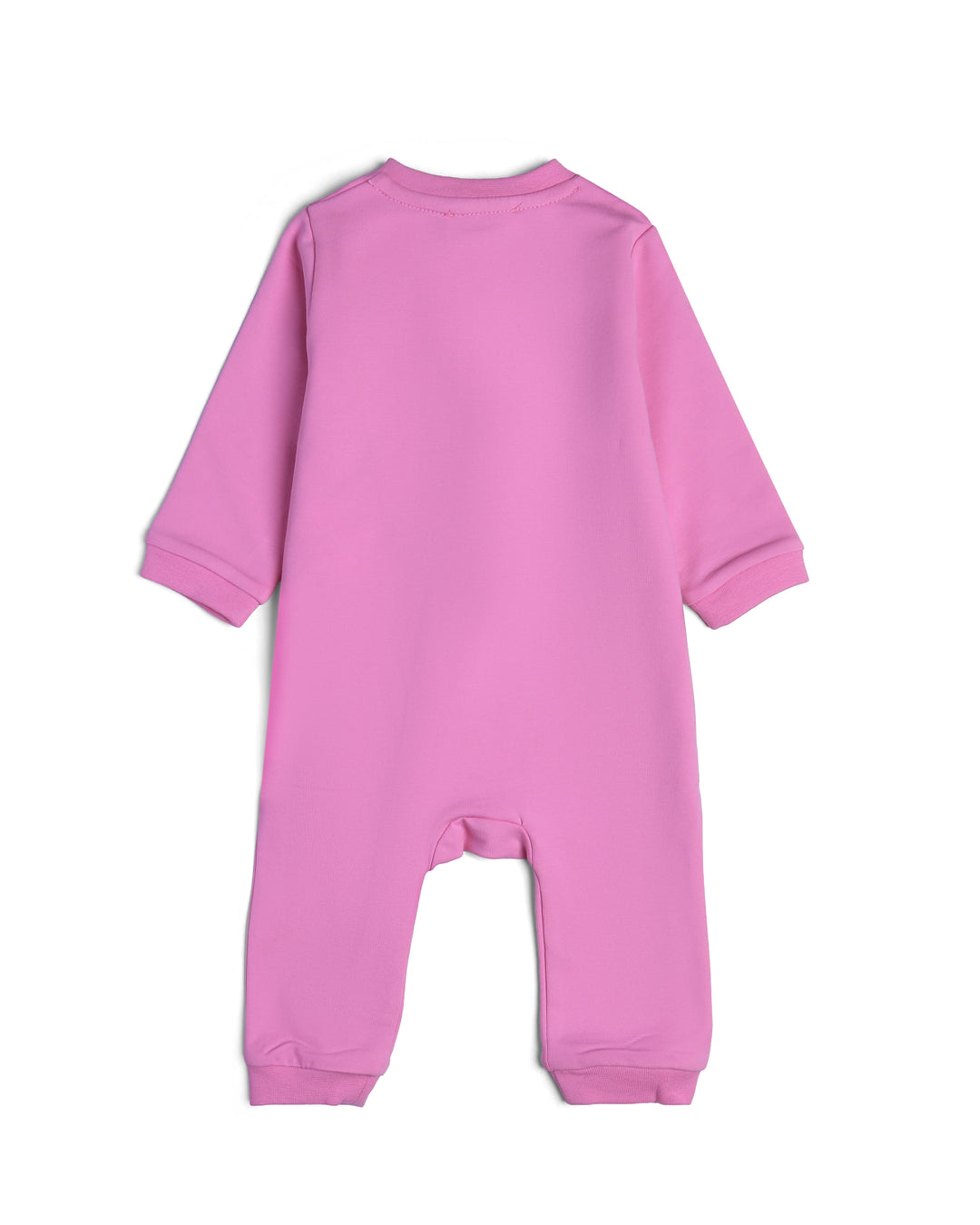Graphic longsleeve full zip playsuit heart applique