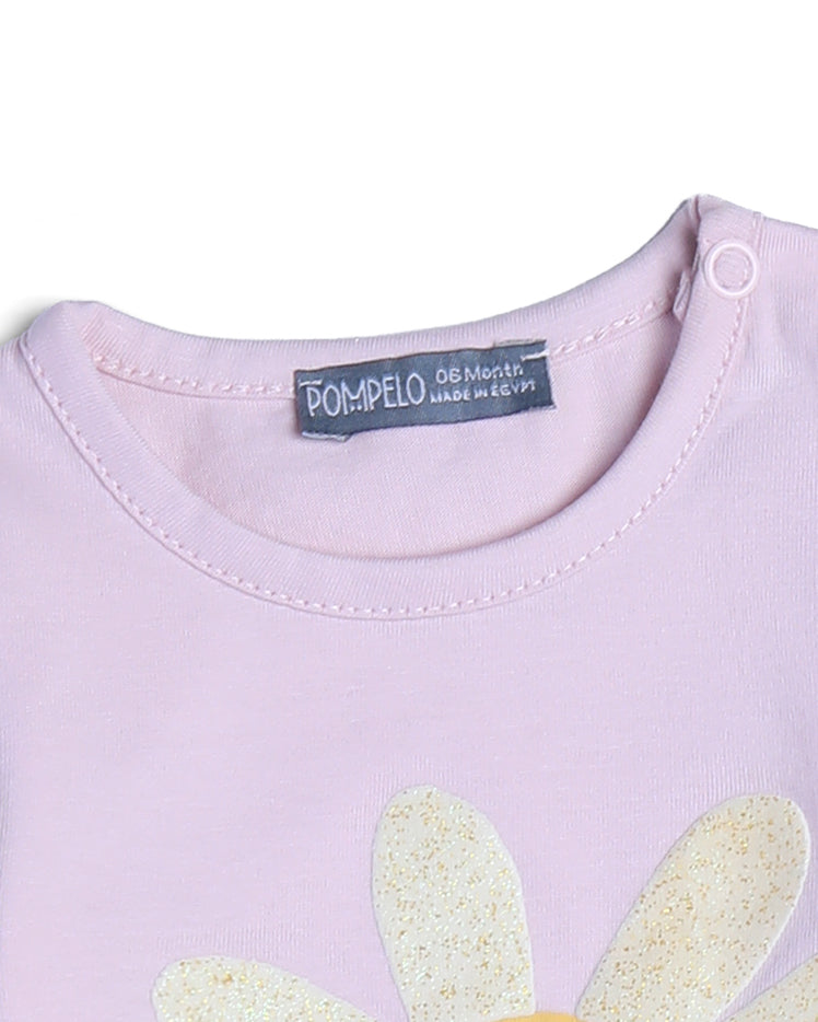 Graphic pyjama set daisy print
