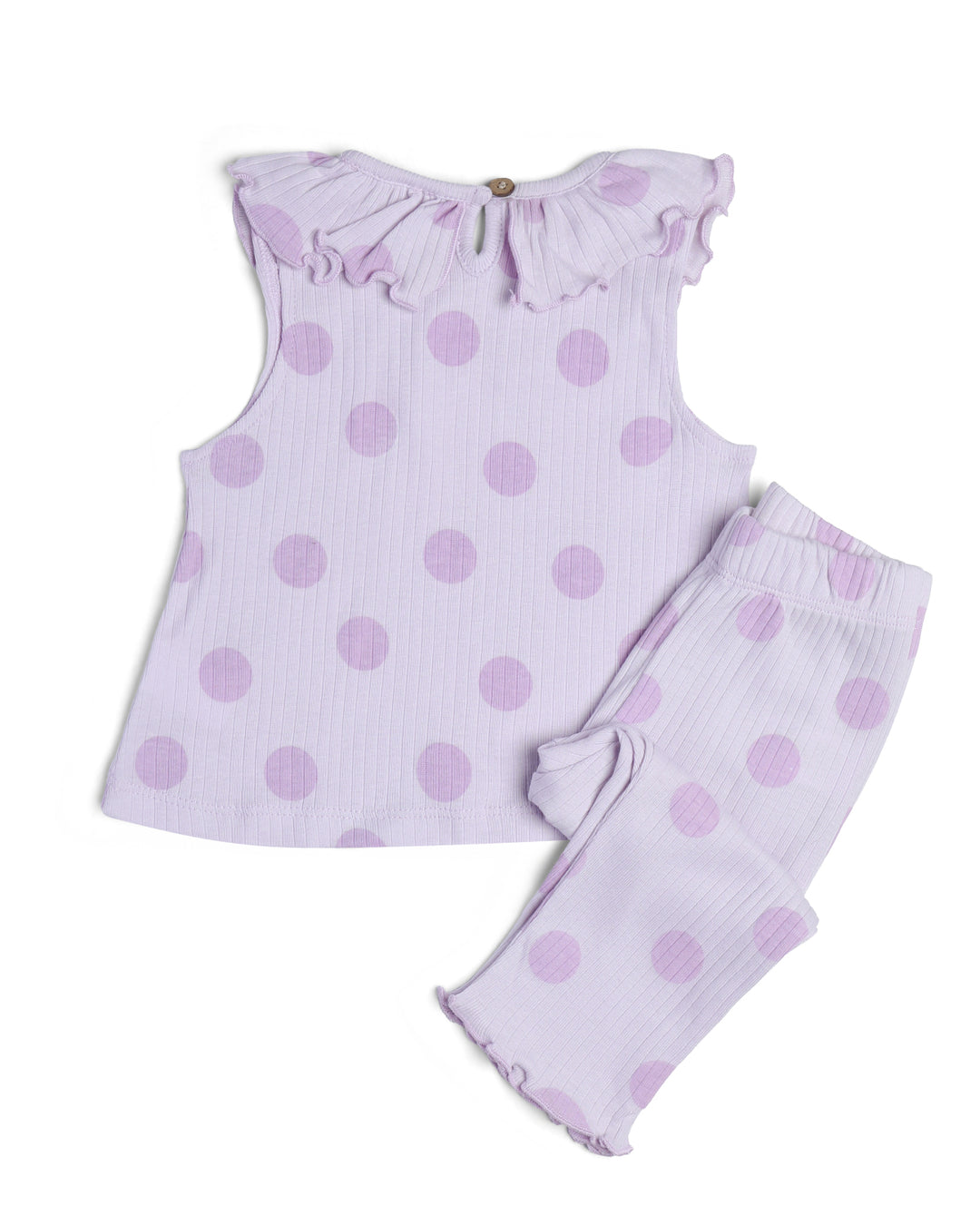 Graphic pyjama set polka dot print
