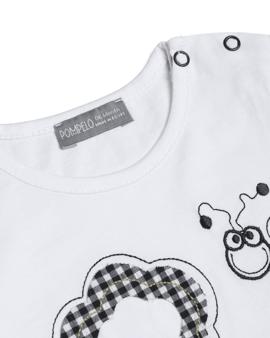 Graphic pyjama set bee embroidery