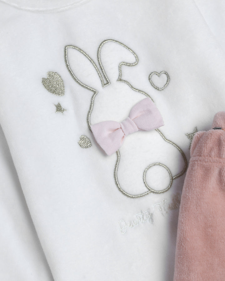 2PCS Pyjama Set Bunny And Bow