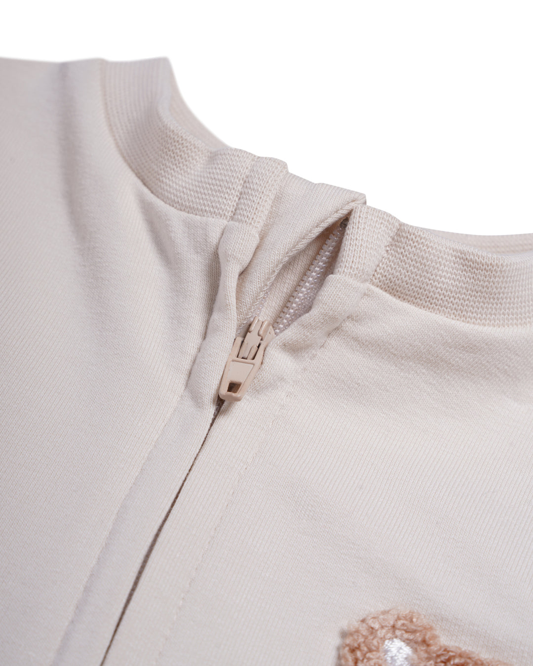 Graphic longsleeve full zip playsuit