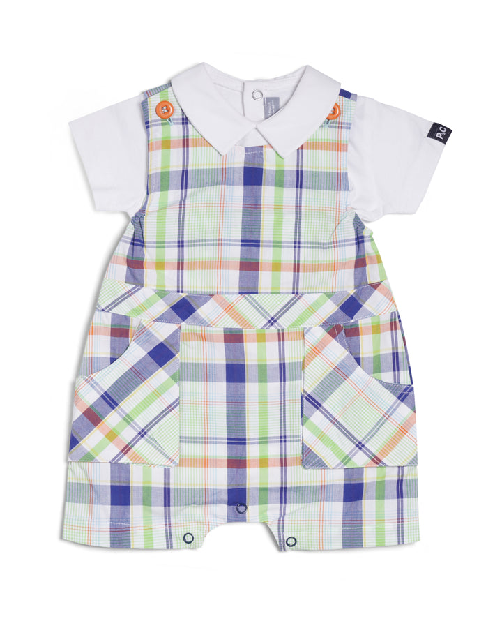 Checked romper