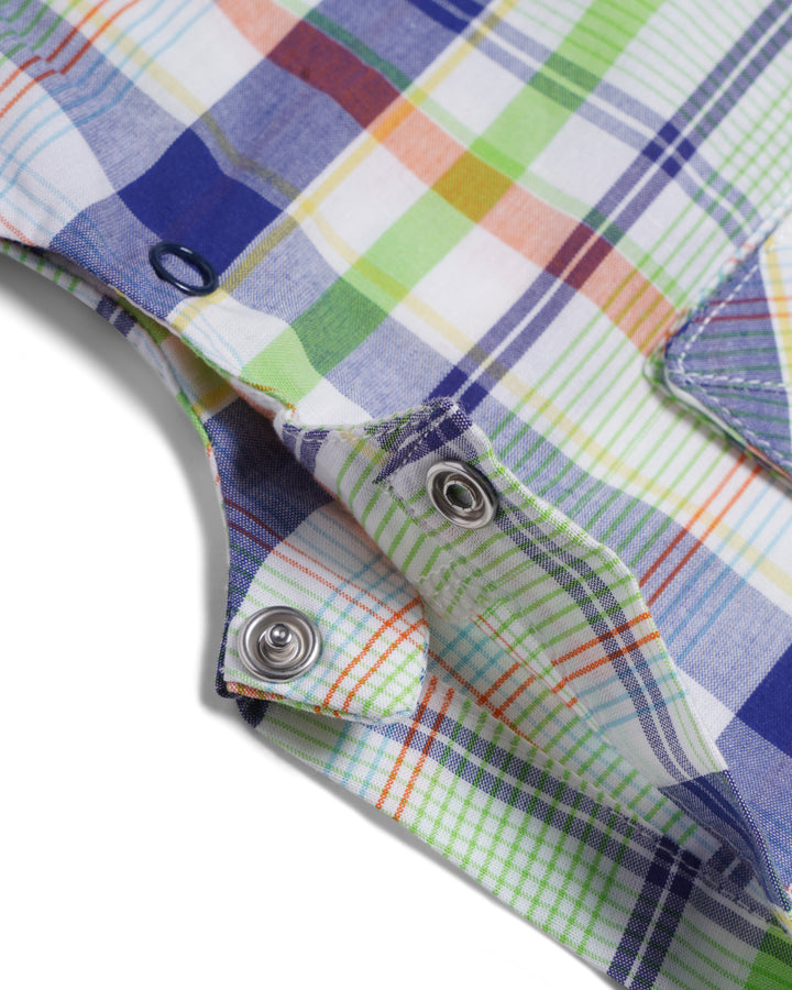Checked romper
