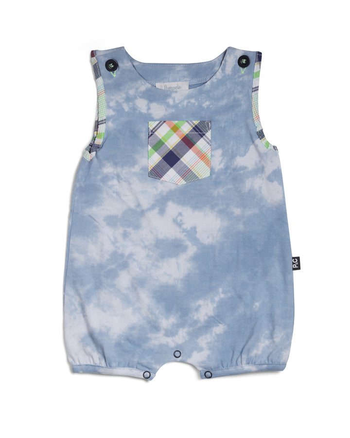Graphic sleeveless playsuit