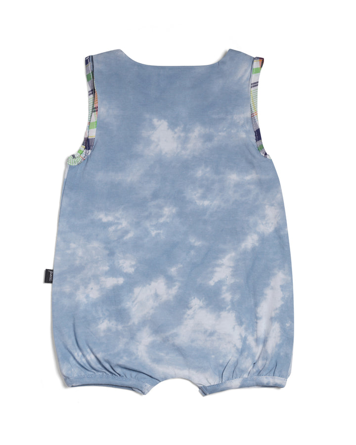 Graphic sleeveless playsuit