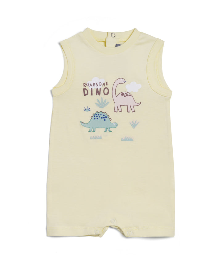 Graphic sleeveless playsuit