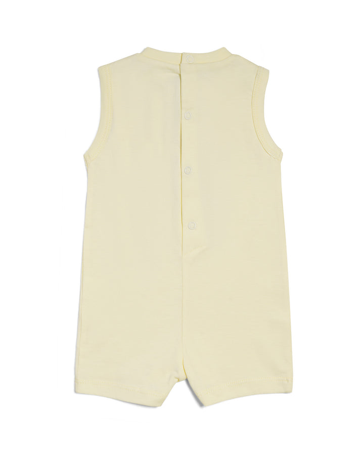 Graphic sleeveless playsuit