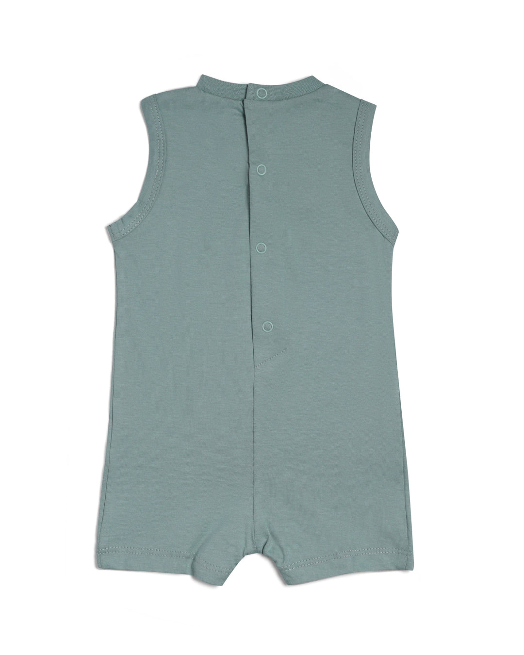 Graphic sleeveless playsuit
