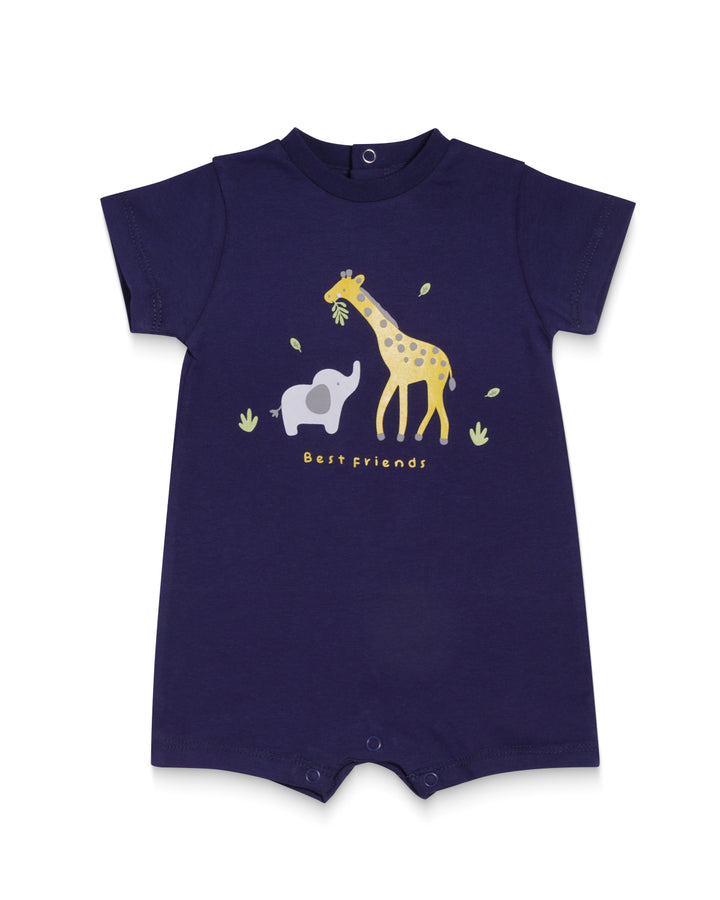 Graphic shortsleeve playsuit