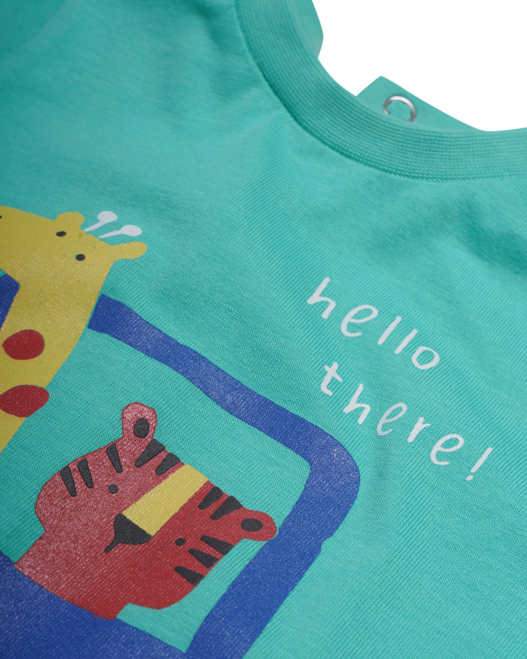 Graphic shortsleeve playsuit