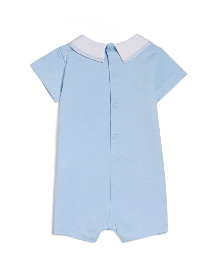 Graphic shortsleeve playsuit