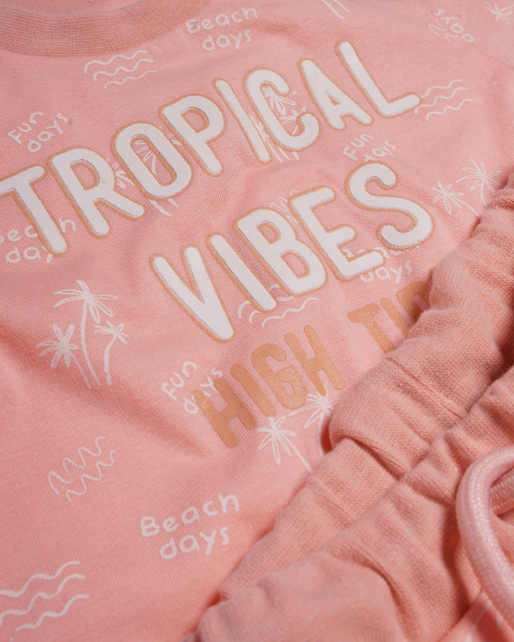 Graphic pyjama set