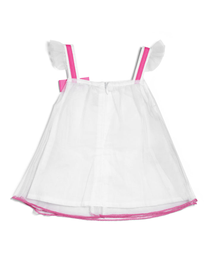 Blouse bow and ruffle