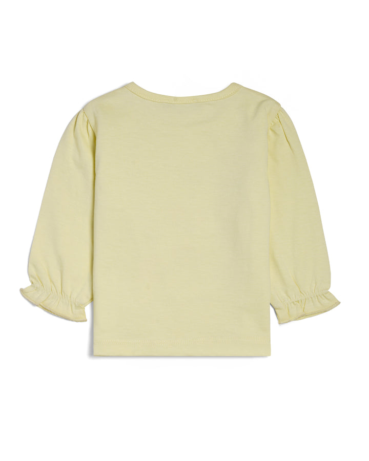 Graphic longsleeve t-shirt flowers and heart shape