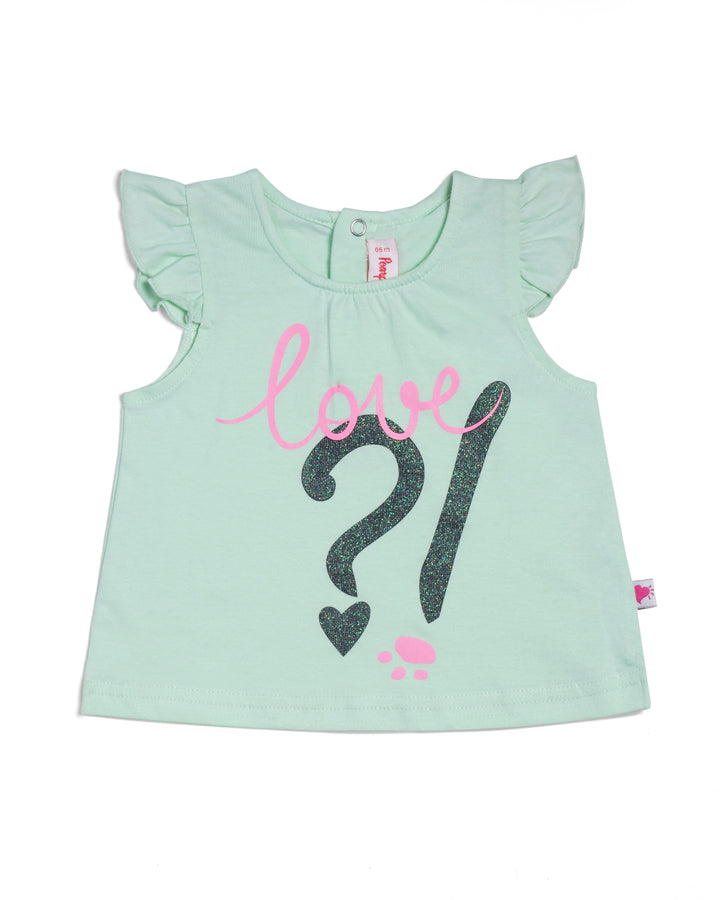Graphic shortsleeve t-shirt heart and paw shape