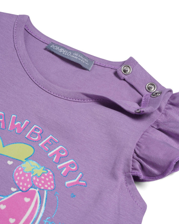 Graphic shortsleeve t-shirt strawberry juice