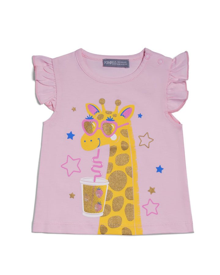 Graphic shortsleeve t-shirt giraffe