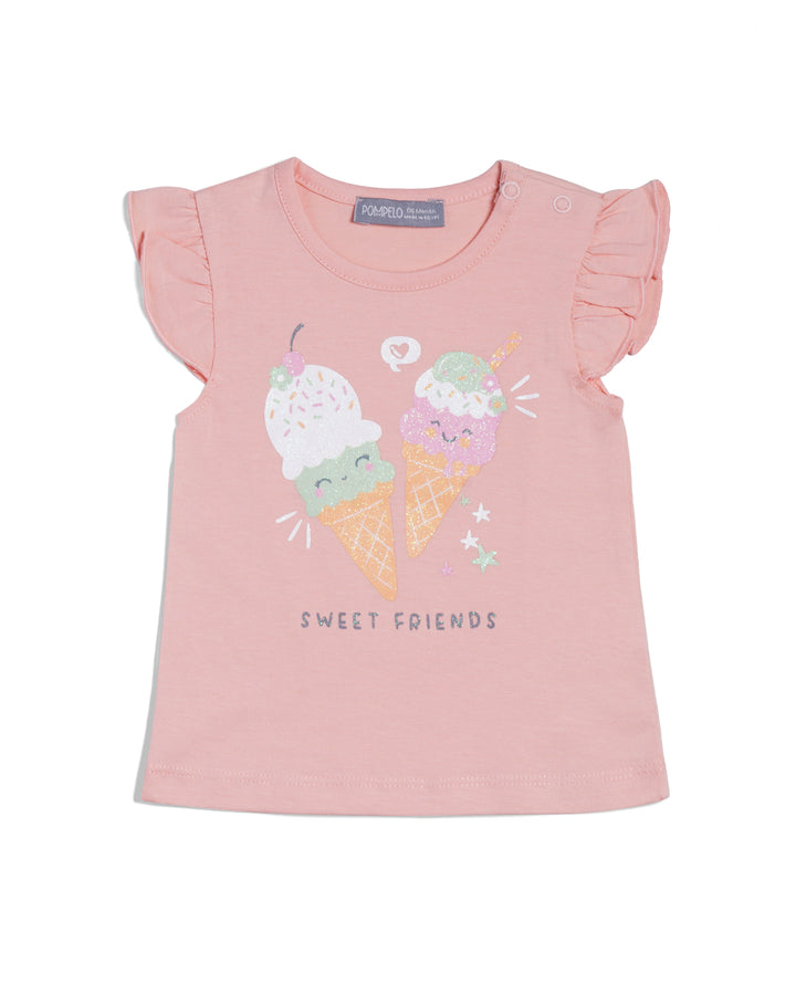 Graphic shortsleeve t-shirt cones graphic print