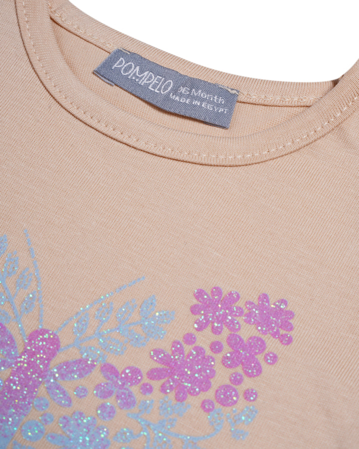 Graphic shortsleeve t-shirt floral graphic print