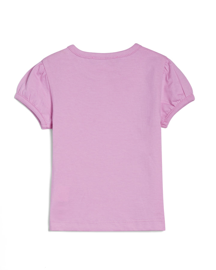 Graphic shortsleeve t-shirt floral and butterfly pattern