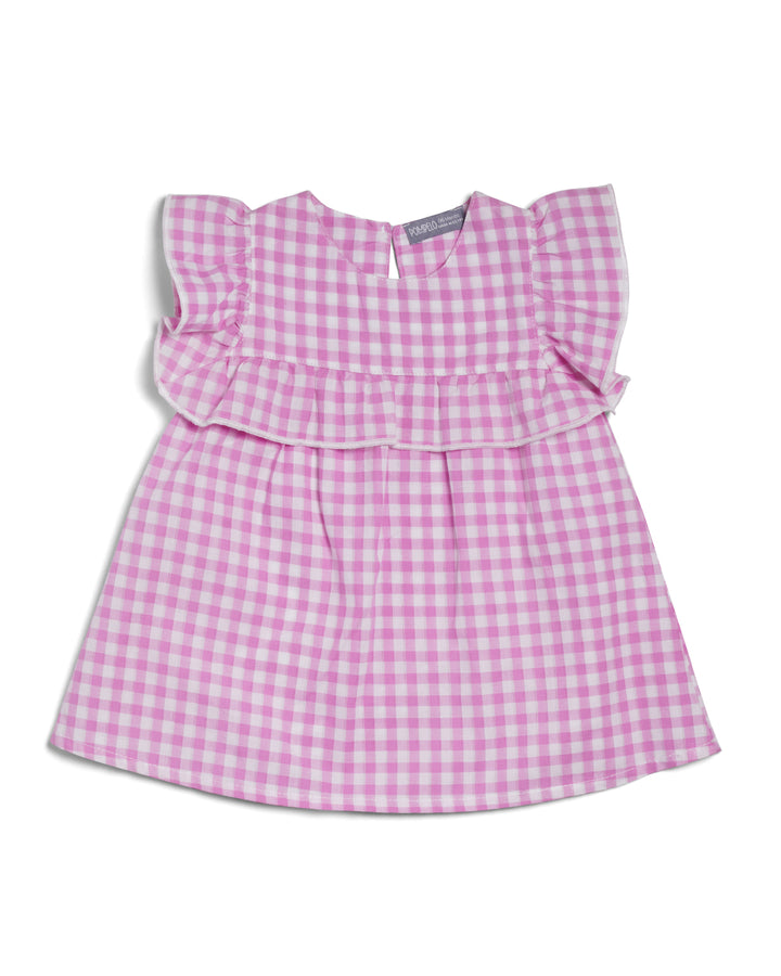 Dress ruffle sleeves