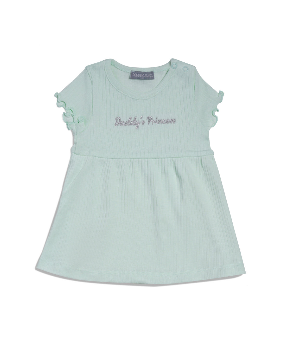 Dress cap sleeves with ruffle trim