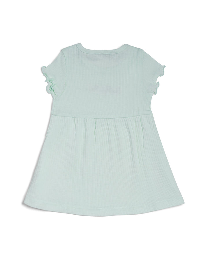Dress cap sleeves with ruffle trim
