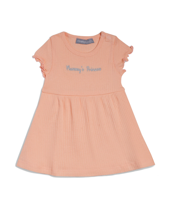 Dress cap sleeves with ruffle trim