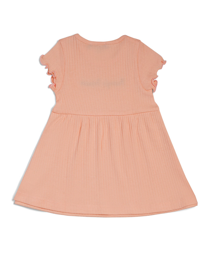 Dress cap sleeves with ruffle trim